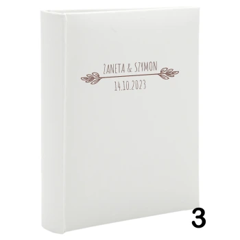 Album ślubny wsuwany na 100 zdjęć 15x21 personalizowany 6 wzorów